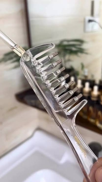 Transparent Oil Applicator Hair Brush